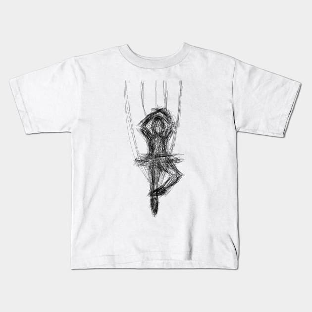 Marionette Kids T-Shirt by RavenRarities